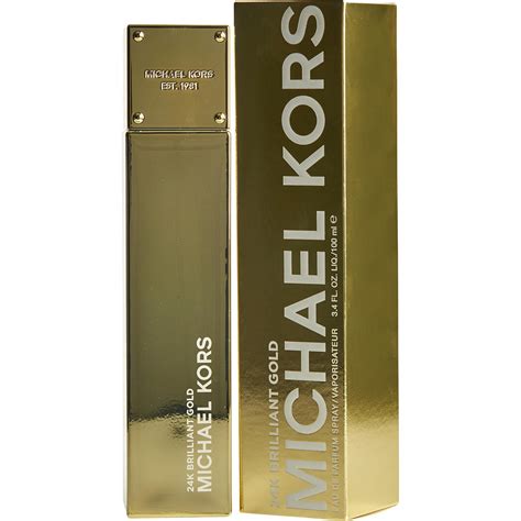 michael kors 24k brilliant gold eau de parfum 3.4 oz|Michael Kors 24k gold perfume.